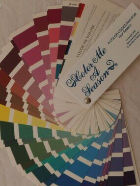 Vintage 1980 COLOR ME A SEASON Winter COLOR GUIDE BERNICE KENTNER Bright Cool De